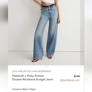 Madewell × Molly Dickson Double Waistband Jeans